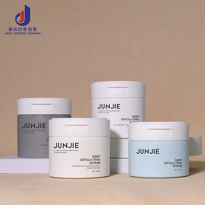 100g 120g কাস্টম কসমেটিক জার খালি প্লাস্টিকের জার ক্যাপ এবং প্লাস্টিকের ক্যাপ সহ