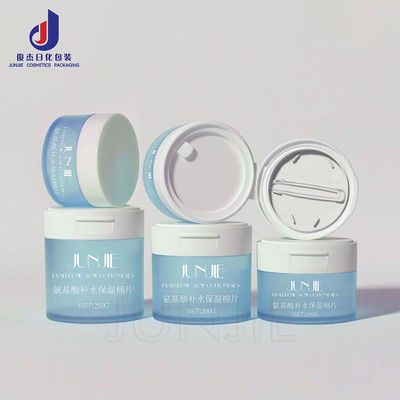 ত্বকের যত্নের জন্য পুনরায় পূরণযোগ্য পিইটি ফ্লিপ-টপ কসমেটিক পাত্রে 150g 200g 250g আকারের জার