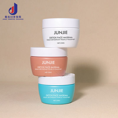 বিলাসবহুল ২০০ গ্রাম ক্রিম প্যাকেজিং জার স্ক্রু ক্যাপ সহ, বৃহৎ ধারণক্ষমতা সম্পন্ন বডি স্ক্রাব কসমেটিক প্লাস্টিক বোতল রিসাইক্লিংয়ের জন্য