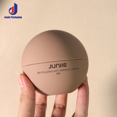 কাস্টম খালি প্লাস্টিক 50ml বিলাসবহুল ত্বকের যত্ন ডাবল প্রাচীর এএস জার শরীর মাখন বল বৃত্তাকার প্রসাধনী ক্রিম জার প্যাকেজিং জার