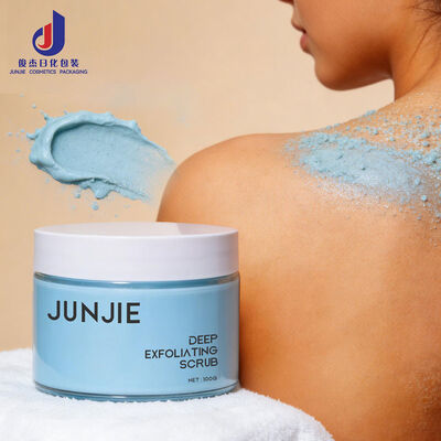 ঢাকনা সহ প্লাস্টিক ইনজেকশন বডি স্ক্রাব জার, চওড়া মুখযুক্ত কাস্টম পিপি বোতল ফেসিয়াল হেয়ার মাস্ক বিউটি পার্লার উচ্চ ক্ষমতা ৮০জি-৩০০জি